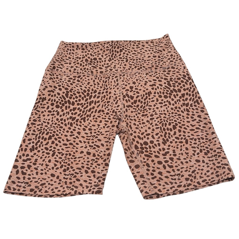 Beyond Yoga Brown Patterned Bike Shorts